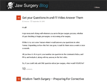 Tablet Screenshot of jawsurgeryblog.com